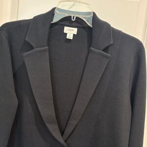 J. Crew Factory Women's Black Knit Blazer